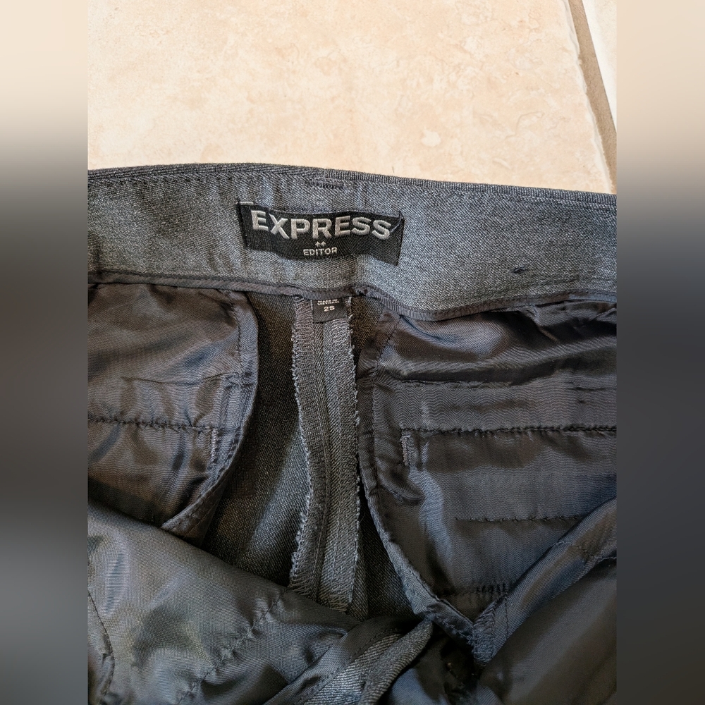 Express Charcoal Dress Pants - Picture 2 of 3